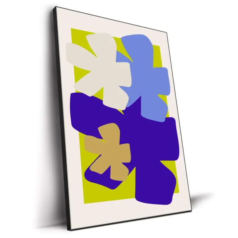 Four Flowers Green Wall Decor by RS Lab Studio