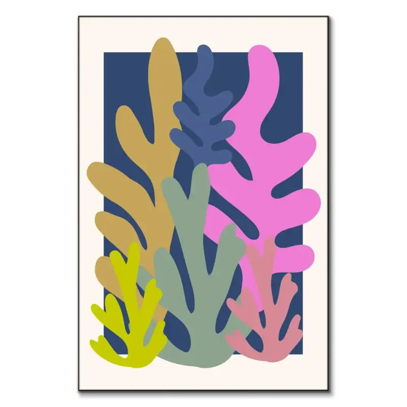 Coral Colorful Wall Art by RS Lab Studio