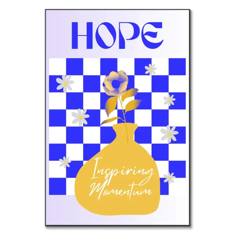 Hope Flower Yellow Wall Art by RS Lab Studio