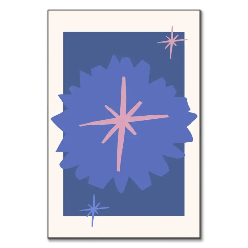 Morning Glory Blue Wall Art by RS Lab Studio