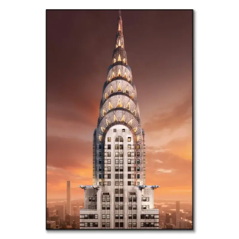 Chrysler Building Brown Wall Art by Chris Hytha