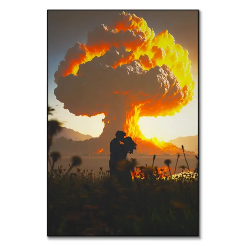 Let the Sparks Fly Warm Wall Art by Davansh Atry