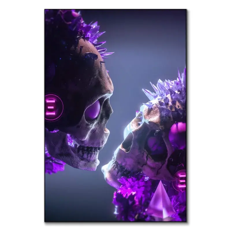 Skulls Dark Wall Art by Skie