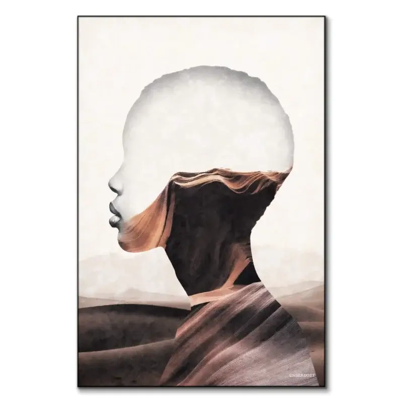 Calming Curves Neutral Wall Art by Underdott
