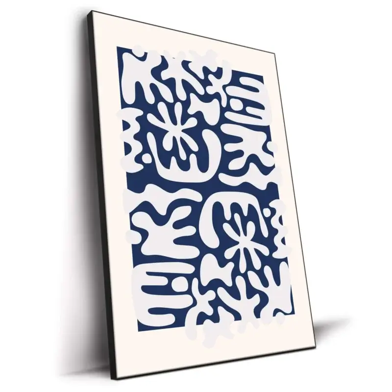 Blue Boneyard Black and White Wall Decor by RS Lab Studio