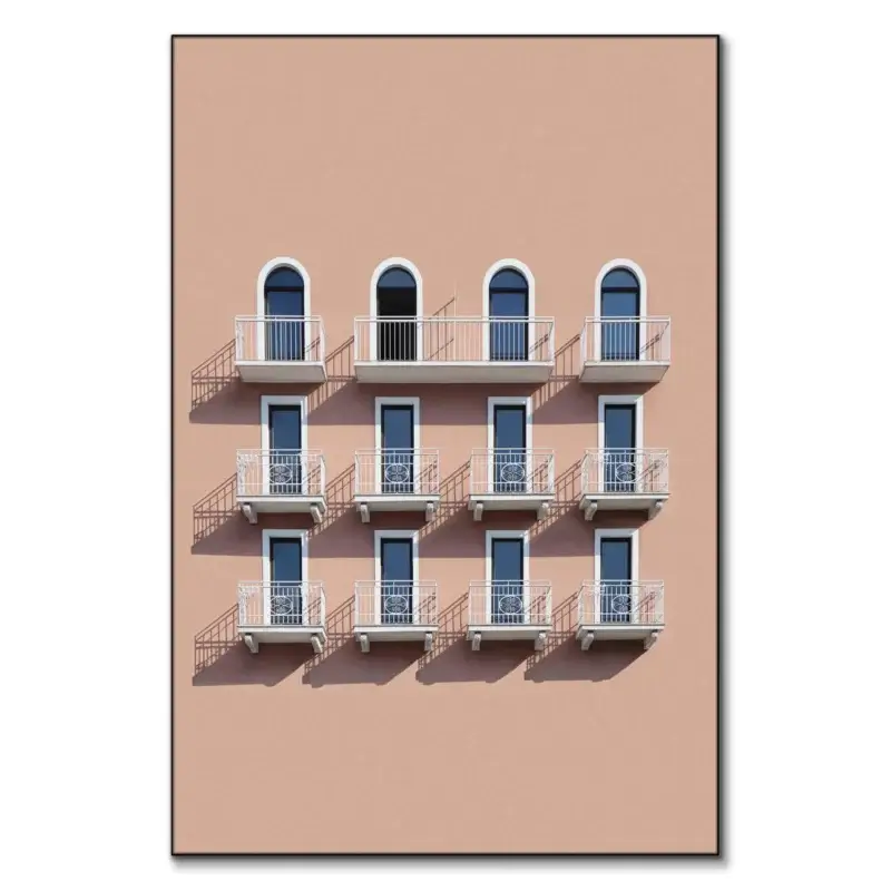 Hotel by the Sea Neutral Wall Art by Marcus Cederberg