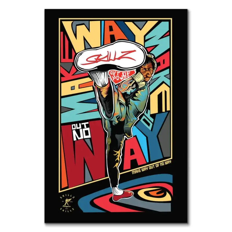 Make Way Out of No Way Colorful Wall Art by Kelley Jackson