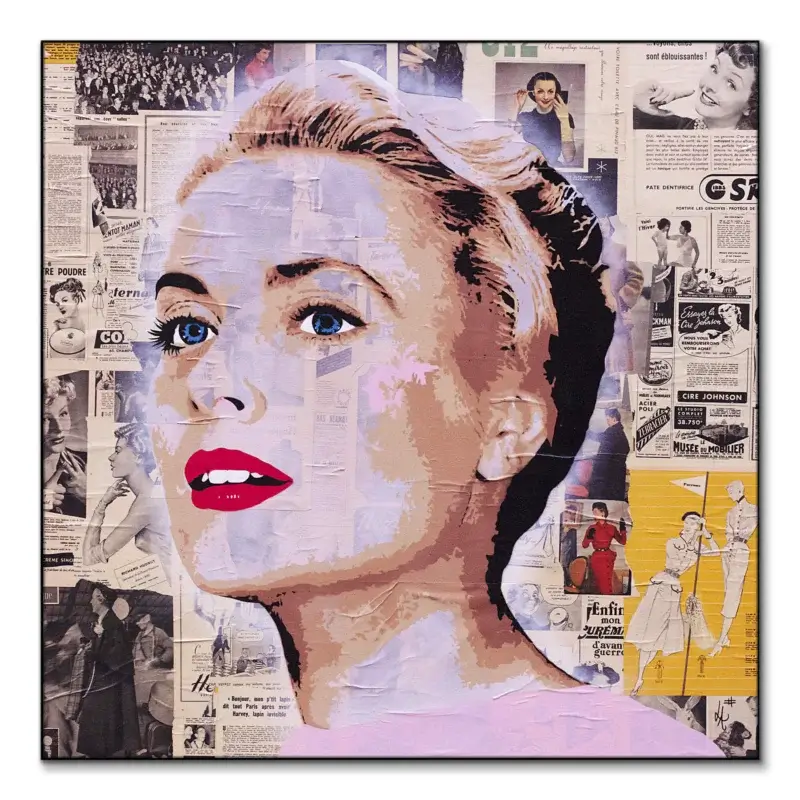 Grace Kelly Vibrant Wall Art by Lukas Avalon