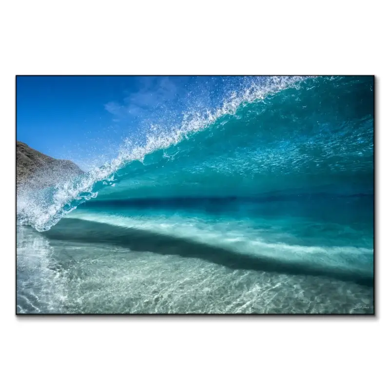Sea Through Wave Vibrant Wall Art by Derek Gomez