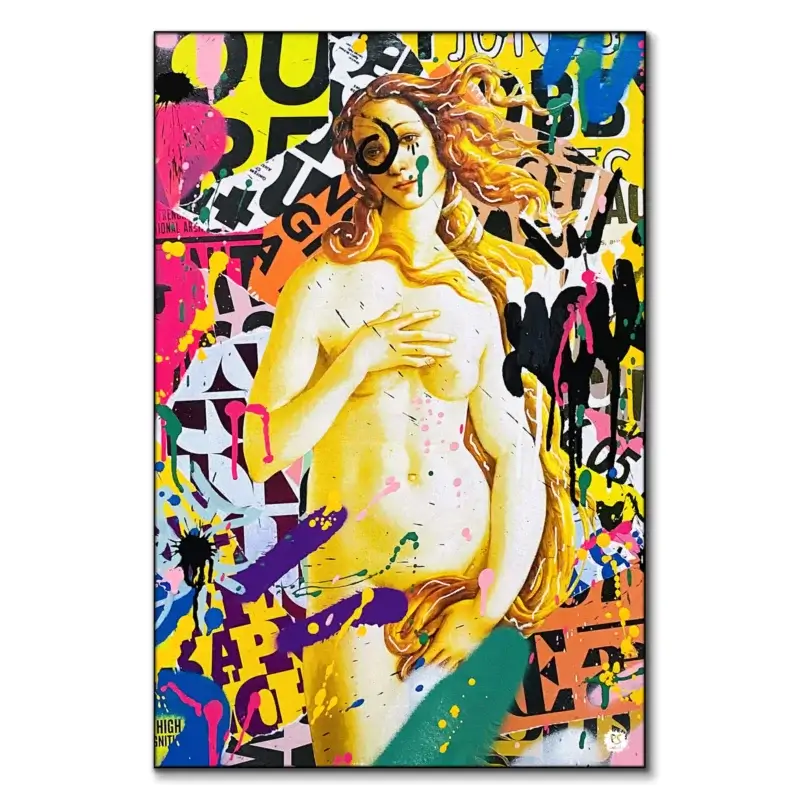 Streety Venus Vibrant Wall Art by RS Artist