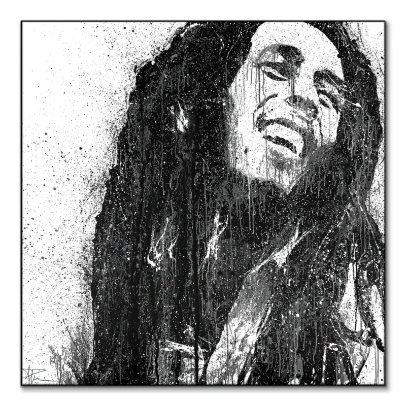 Bobby Black and White Wall Art by P Muir Art