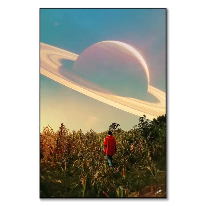 Saturn View Warm Wall Art by Fran Rodríguez