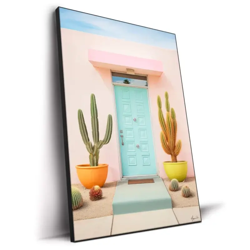 Pretty Pastel Palm Springs Pastel Wall Decor by Philippe HUGONNARD