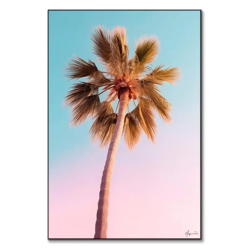 The Pastel Palm Pastel Wall Art by Philippe HUGONNARD