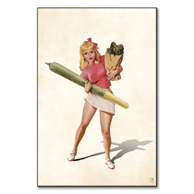 Joint Girl Warm Wall Art by BambashkART
