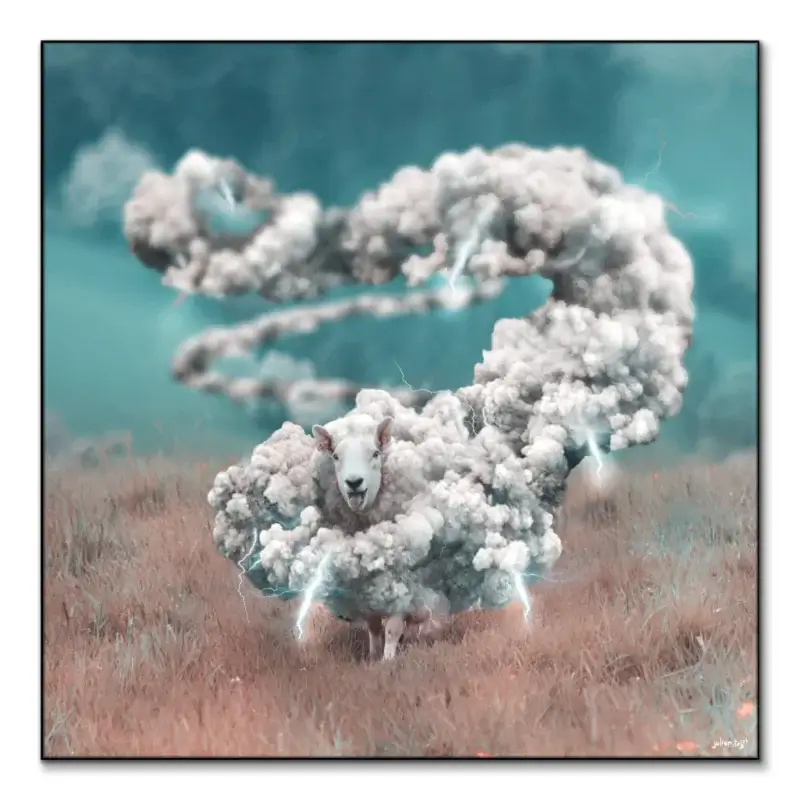 Stormy Cool Wall Art by Julien Tabet