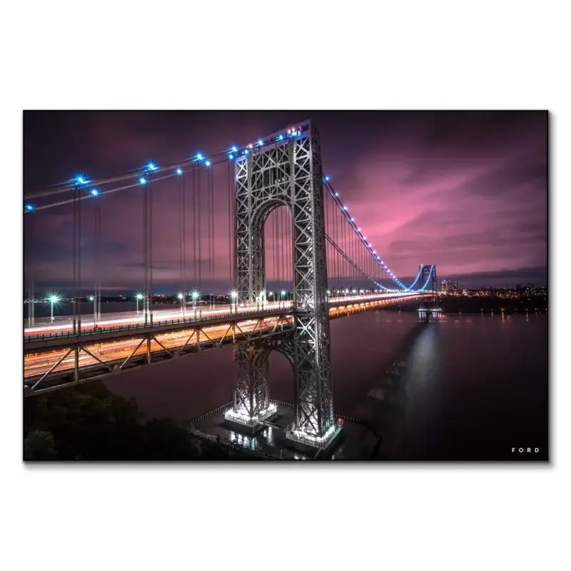 George Washington Bridge Dark Wall Art by Nick Ford