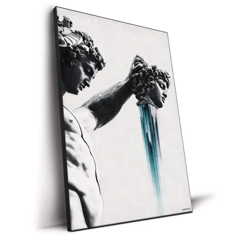 Perseus and Medusa Black and White Wall Decor by Underdott