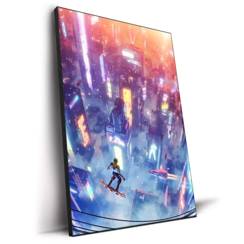 Downtown Calling Vibrant Wall Decor by Marco Zagara