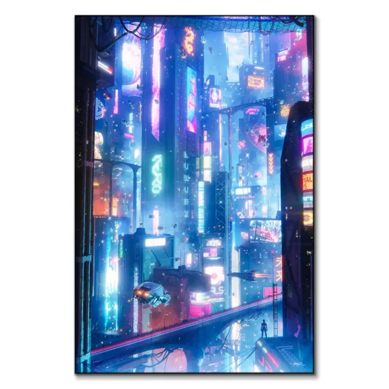 Uchronia Vibrant Wall Art by Marco Zagara