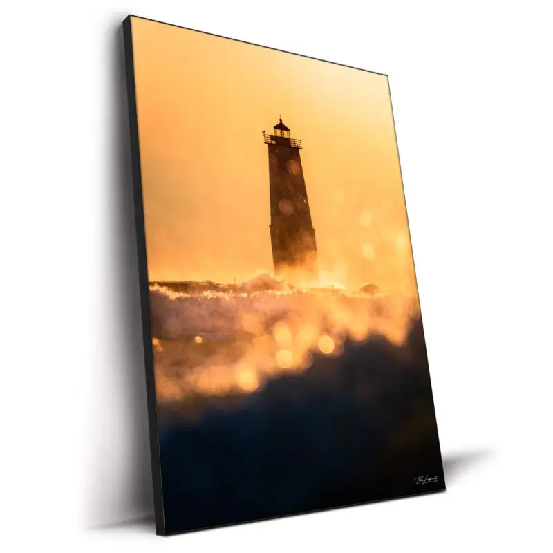 Frankfort Shimmer Yellow Wall Decor by Michigan Sky Media