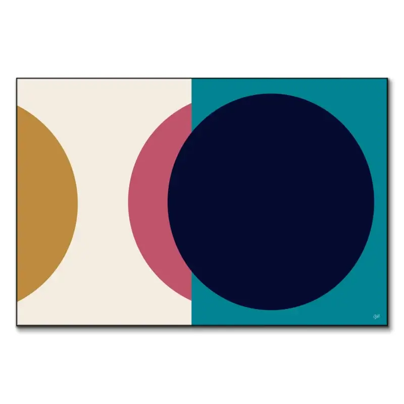 Bohemian Neon Sunset Colorful Wall Art by George Rosaly