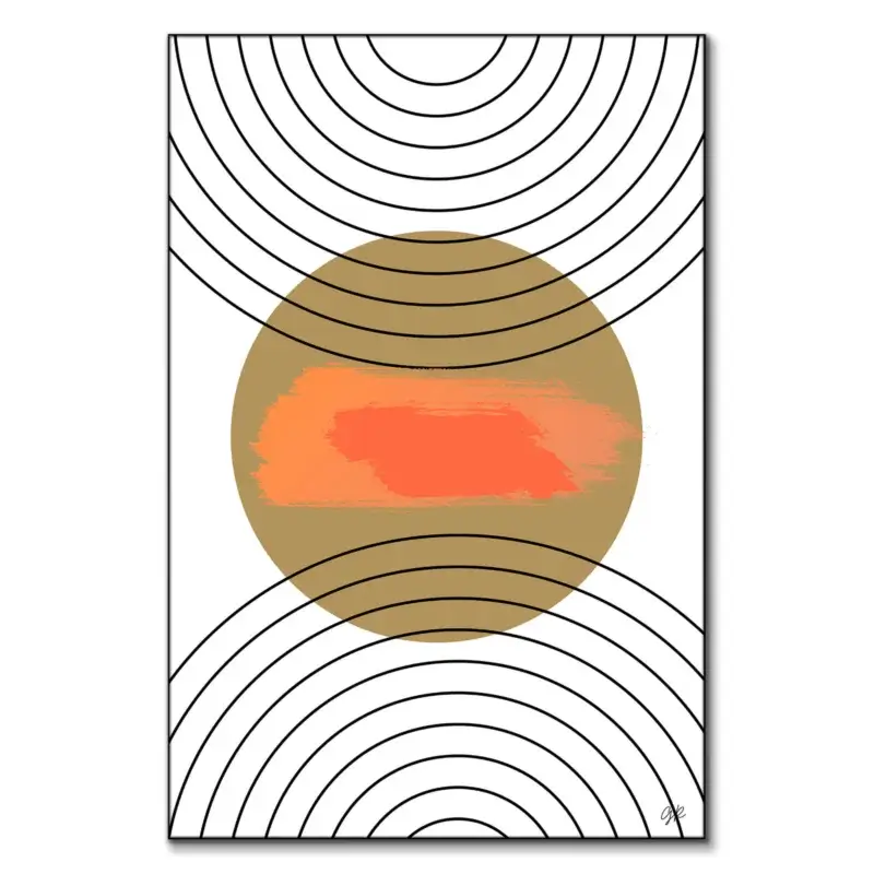 Tainted Boho Black and White Wall Art by George Rosaly