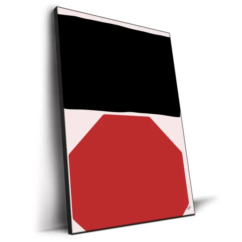 Love is Here Red Wall Decor by George Rosaly