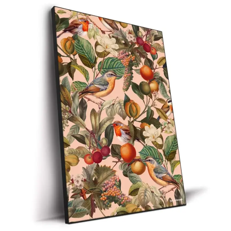 World of Birds VIII Colorful Wall Decor by Burcu Korkmazyurek