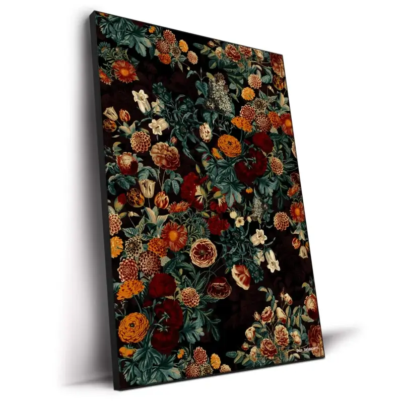 Exotic Garden Night XXI Dark Wall Decor by Burcu Korkmazyurek