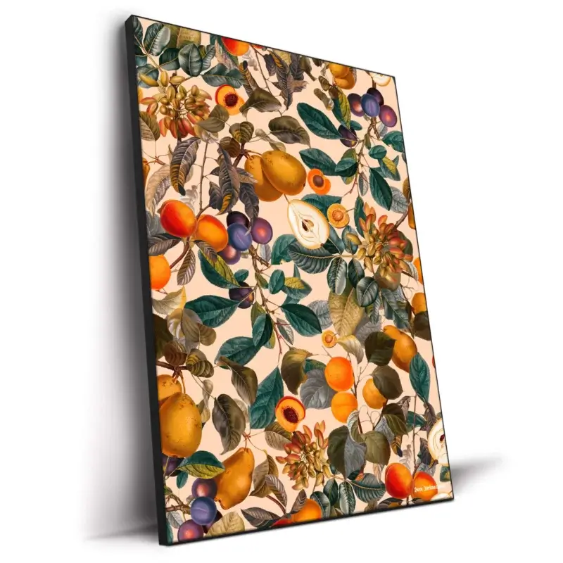 Vintage Fruit Pattern IX Colorful Wall Decor by Burcu Korkmazyurek