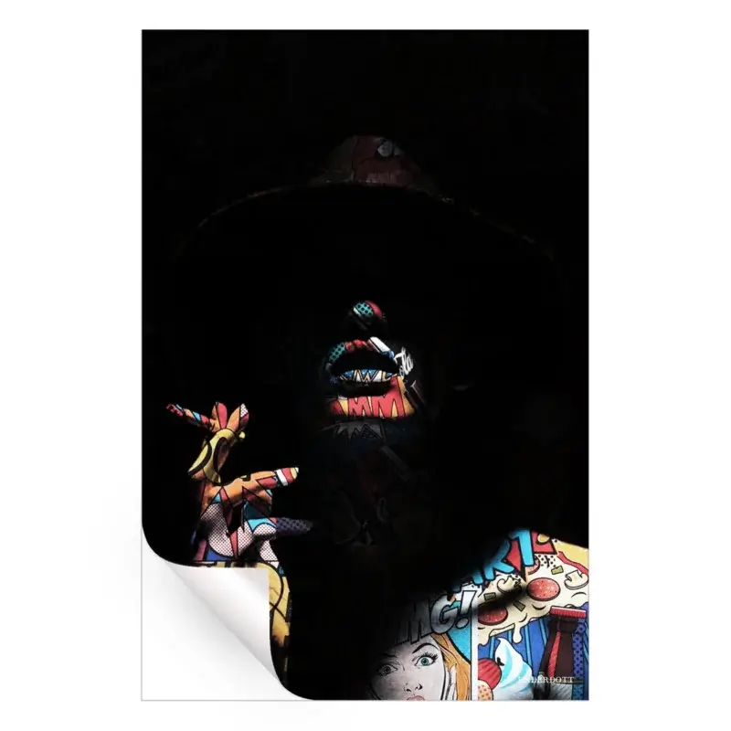 Pop Art in the Shadows Dark Wall Art by Underdott