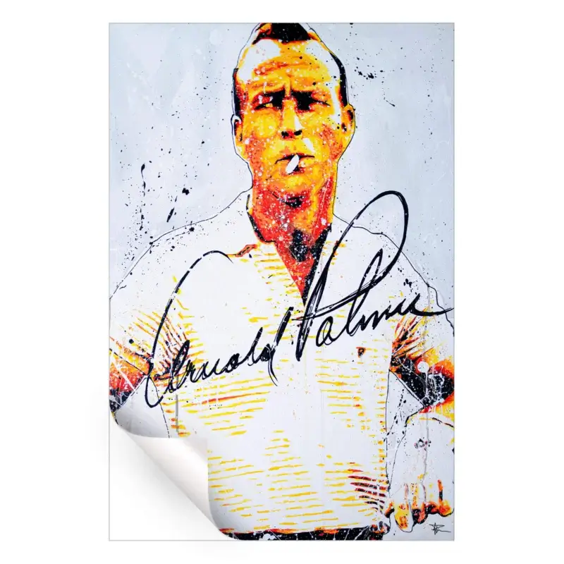Arnold Palmer Blue Wall Art by P Muir Art