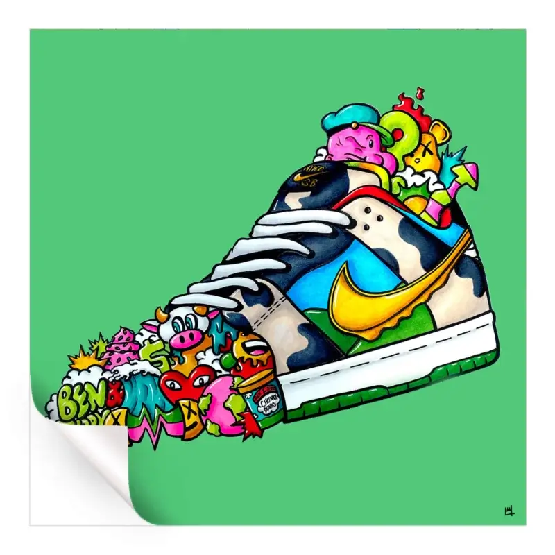 Ben and Jerry's Vibrant Wall Art by Wegs.Art