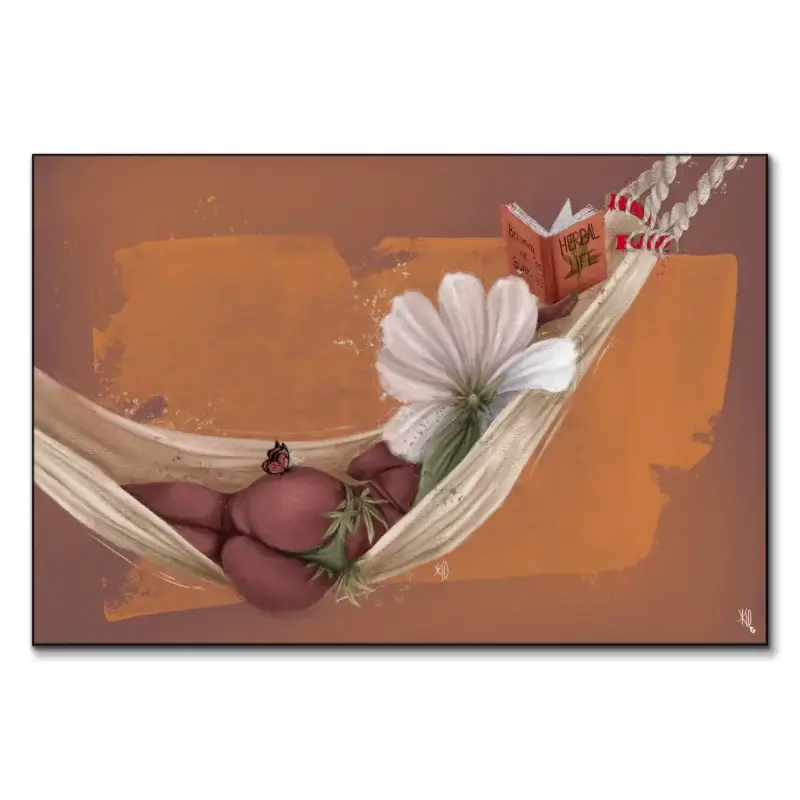 Paper Hammocks Pink Wall Art by Kirsten Blaize