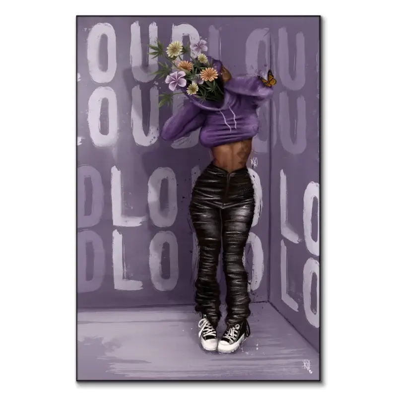 Loud Purple Wall Art by Kirsten Blaize
