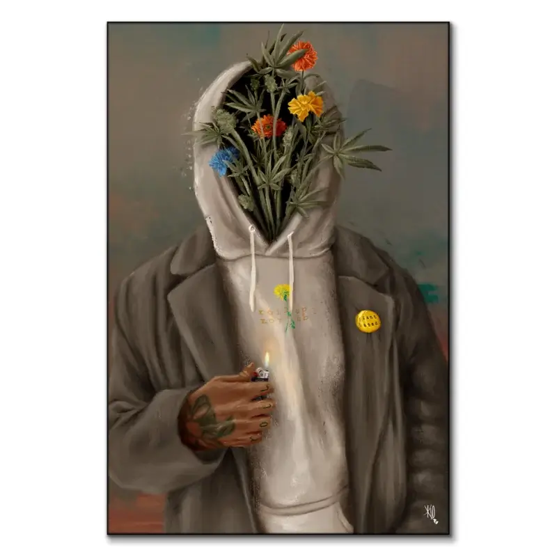 Plant Based Dark Wall Art by Kirsten Blaize