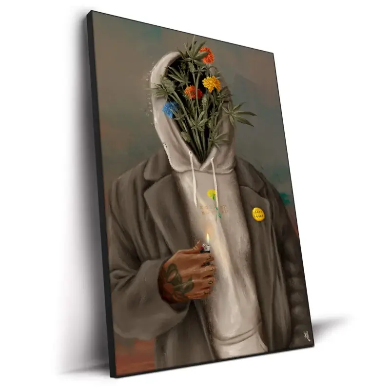 Plant Based Dark Wall Decor by Kirsten Blaize