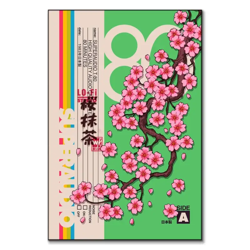 Retro Vaporwave Japanese VHS | BIG Wall Décor