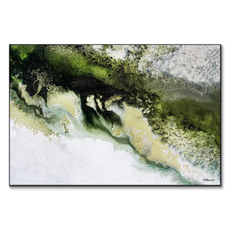 Wonders of the Wild Green Wall Art by Petra Meikle de Vlas
