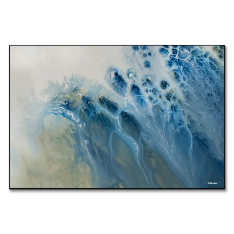 Mystic Tide Blue Wall Art by Petra Meikle de Vlas