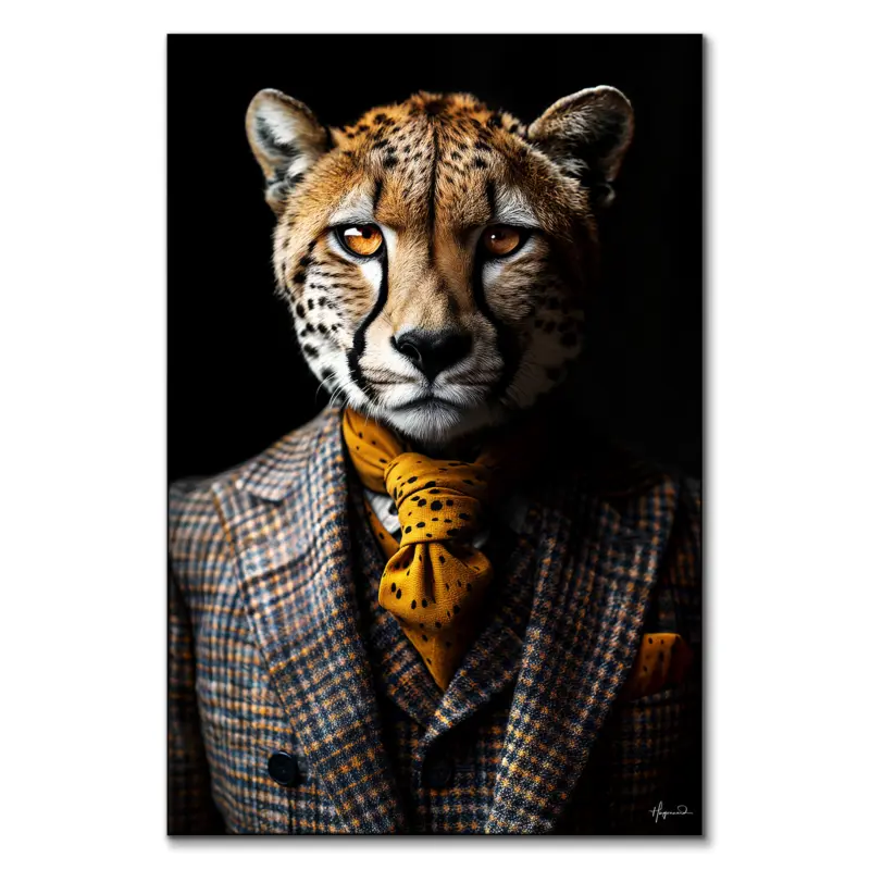 Cheetah Dark Wall Art by Philippe HUGONNARD