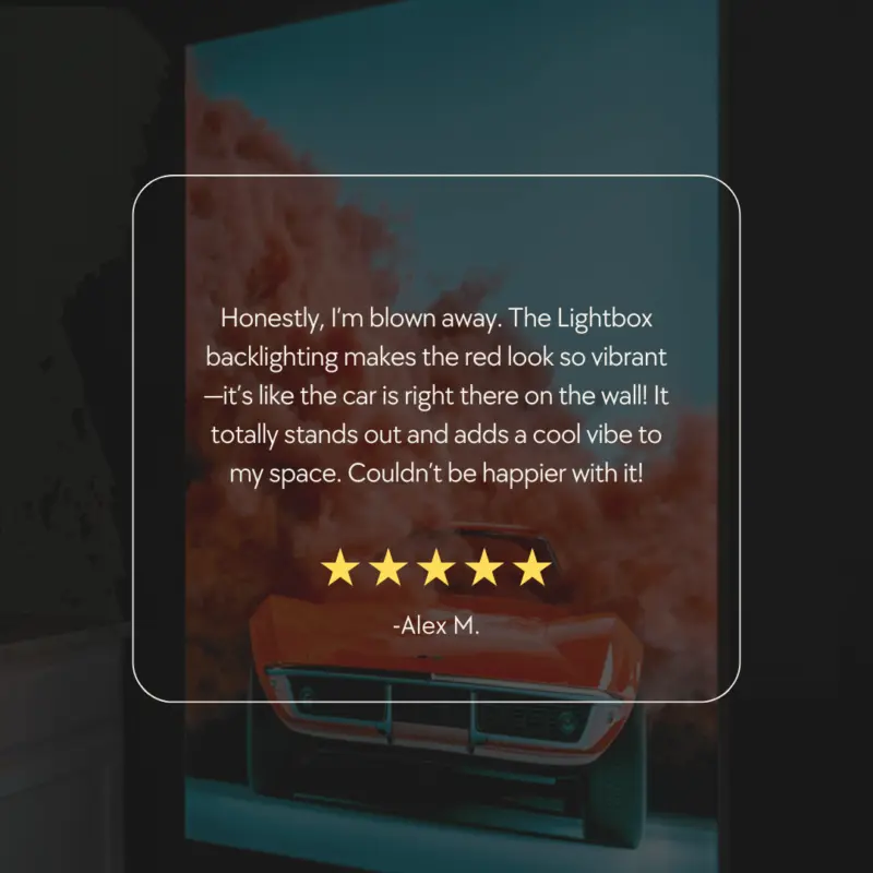 Lightbox Glowing Reviews