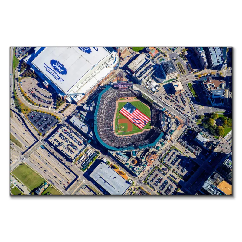 Comerica Park Baseball Field Wall Art