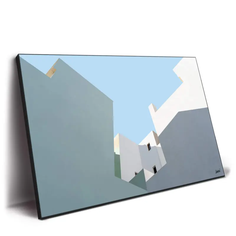 Painted Corner White Wall Decor by Yamakasino