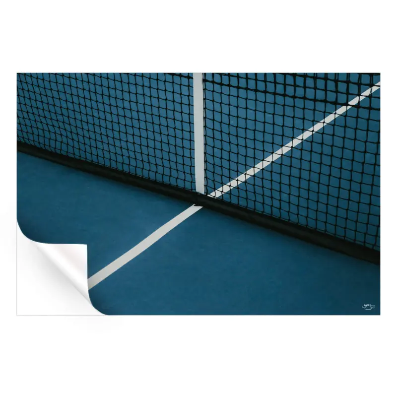 Courts Blue Wall Art by Zachary Snellenberger