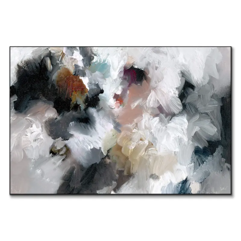Abstract Bouquet White Wall Art by Shelby Kregel