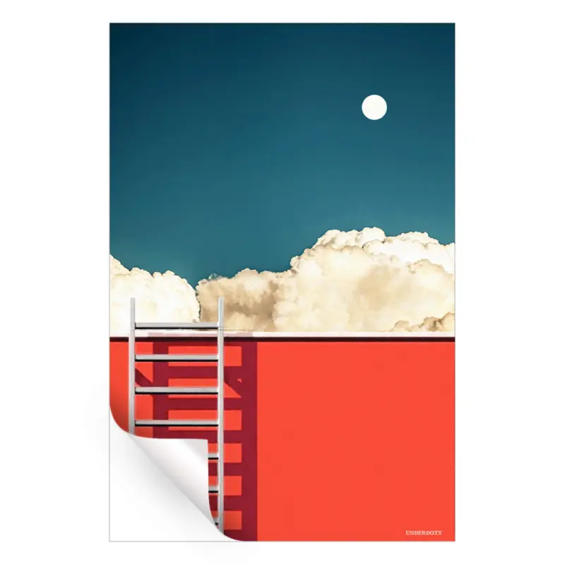 Beyond Reach Red Wall Art by Underdott