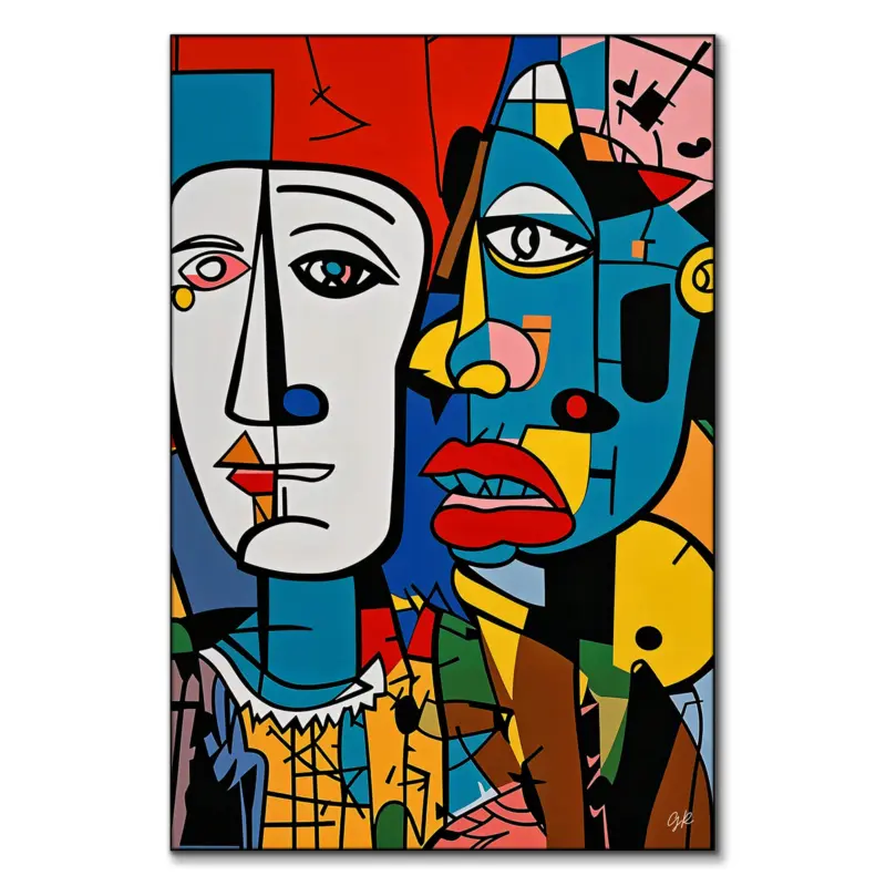 Introverted Colorful Wall Art by George Rosaly