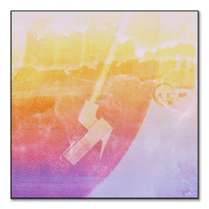 Vinyl Sunset Vibrant Wall Art by J McKenzie
